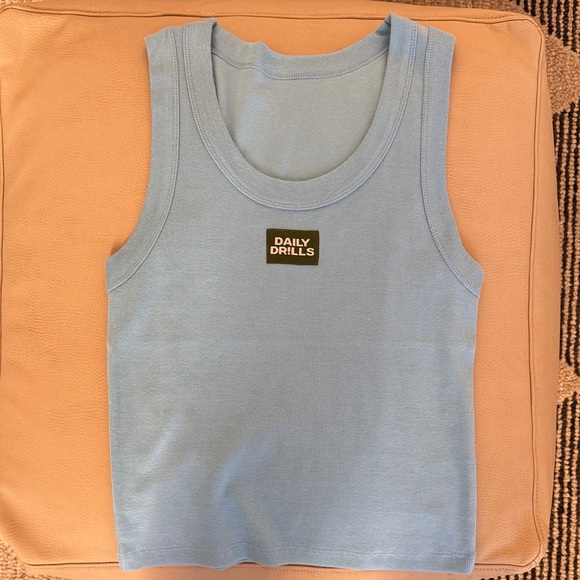 Daily Drills | Tops | Daily Drills Logo Ribbed Tank | Poshmark